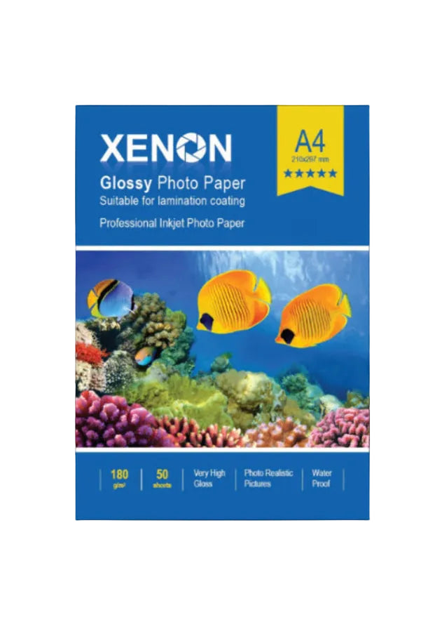 נייר פוטו גלוסי 180 גרם